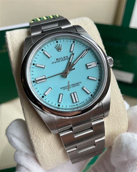 rolex op 41 tiffany blue